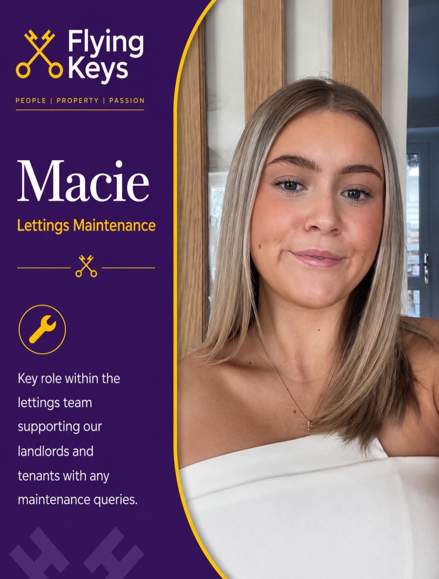 Macie — Lettings Maintenance at Flying Keys Lettings