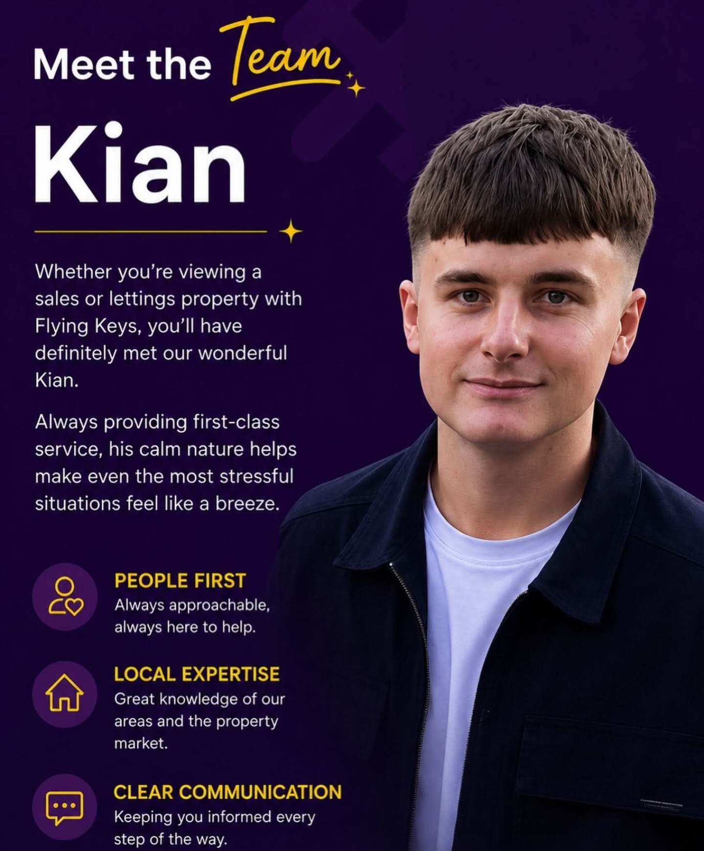 Kian — Viewings & Client Care at Flying Keys Lettings